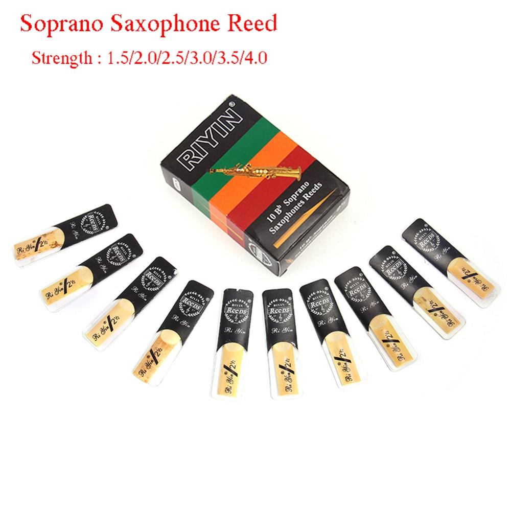 10 pakke bb sopran sax saxofon siv styrke 1.5 2.0 2.5 3.0 3.5 4.0 sax instrument reed udskiftning saxofon tilbehør