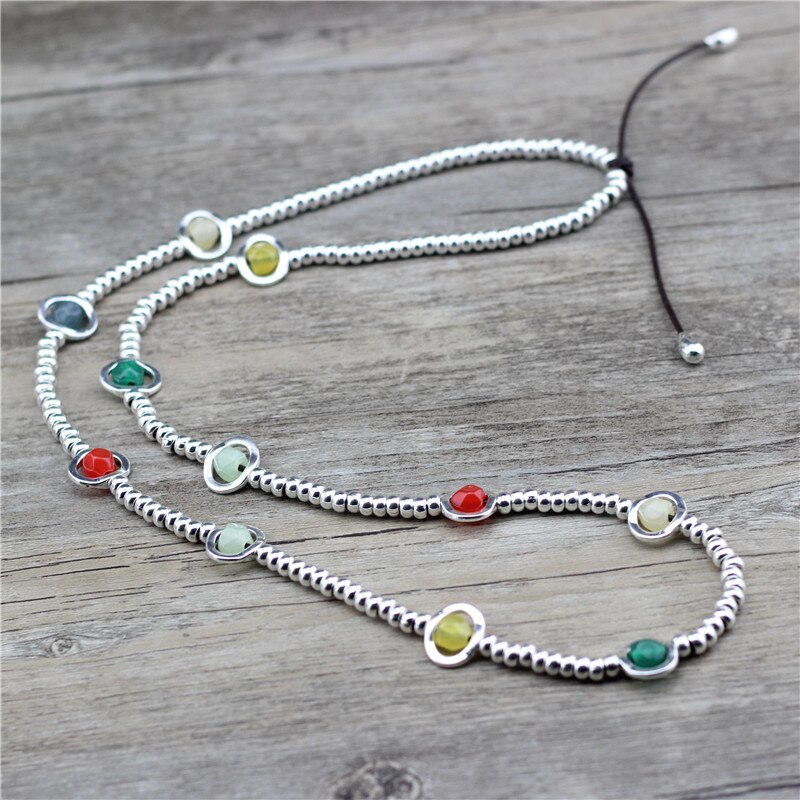 Anslow-collar de cuentas Vintage para mujer, accesorio de joyería de 70cm de longitud, hecho a mano, cadena, suéter, , LOW0052AN