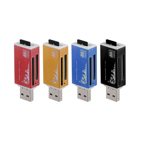 Lector de tarjetas de memoria múltiple USB 2,0, todo en 1, de , para Micro SD, SDHC, TF, M2, MMC, MS PRO, DUO, 7BX1