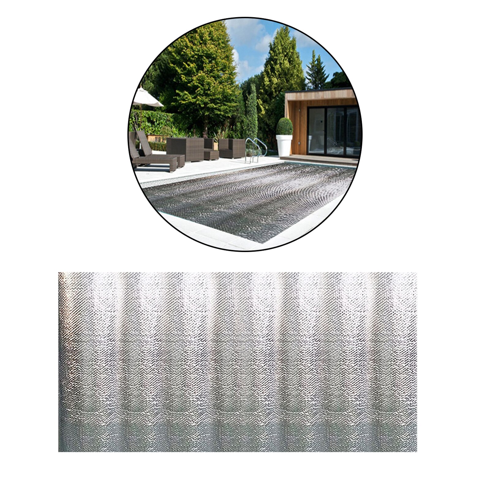 Swimming Pool Cover Anti-sunbrun Insulation Film for Padling Inflatable Pool: 160 x 320cm