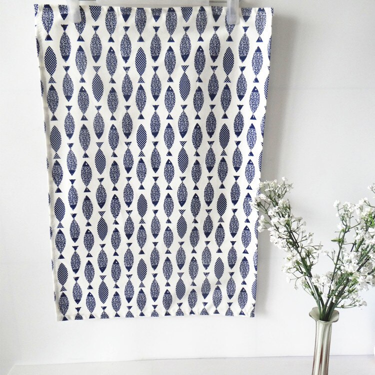 Servilletas de tela con estampado de peces pequeños para el hogar, Mantel Individual, toalla de té, suministros para restaurante, Decoración de mesa de boda