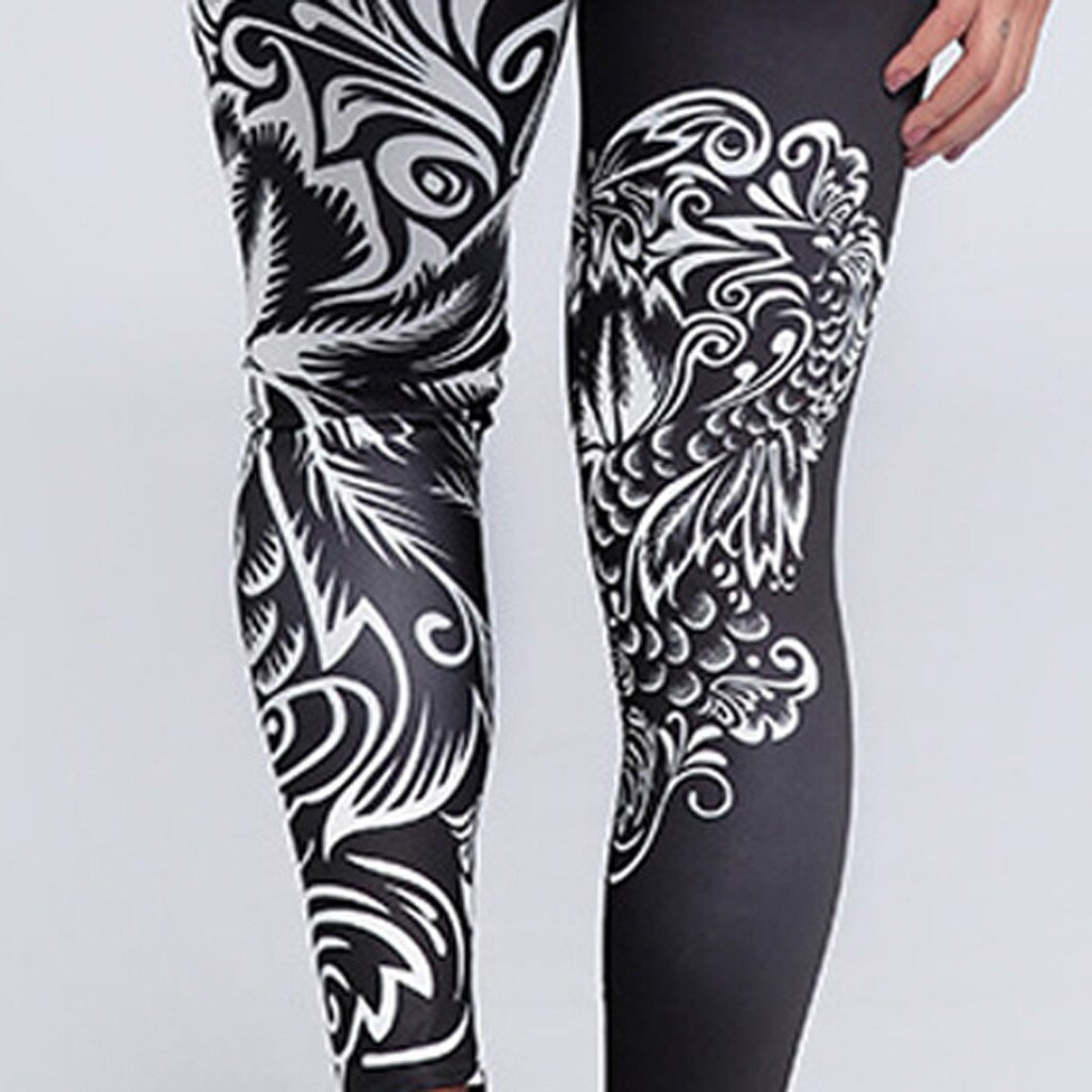 Women 3D Printed Leggings Push Up High Waist Leggings 3D Digital Tree Print Slim Polyester Harajuku Legging #T1Q