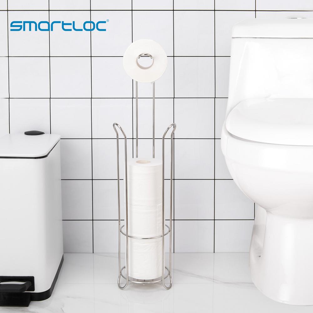 Smartloc S/S Grote Stand Toiletrolhouder Tissue Roll Rack Badkamer Opslag Container Bad Accessoires Keuken Organizer