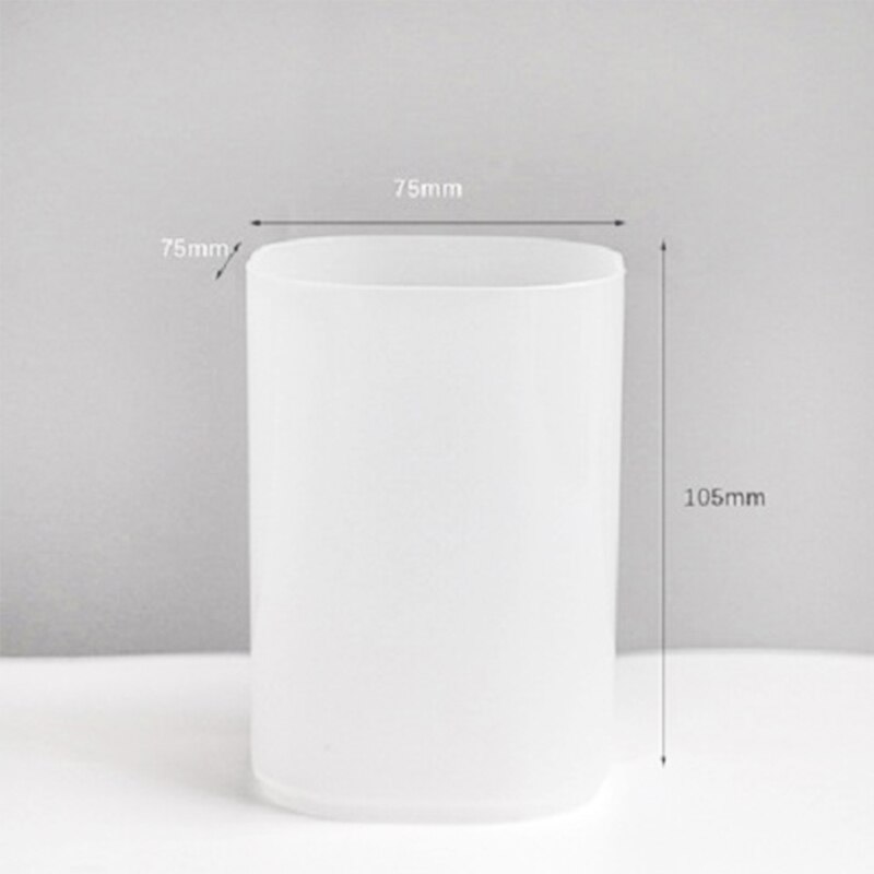 1PCS Desk Pen Pencil Organizer Multi-function 4 Grid Desktop Pen Holder Office School Storage Case Clear White Black Plastic Box: B white pen box