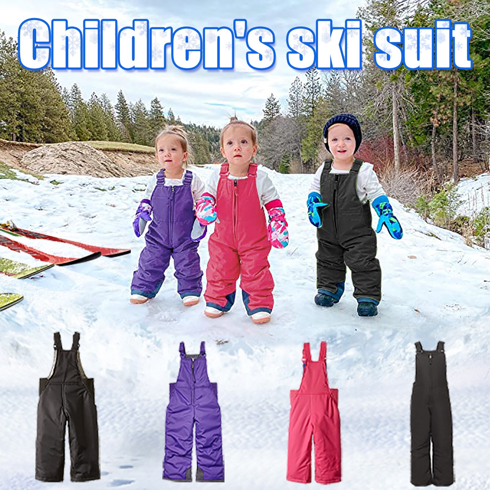 40 # crianças calças de esqui na neve meninos ao ar livre quente snowboard calças de inverno respirável à prova dwaterproof água para menina menino