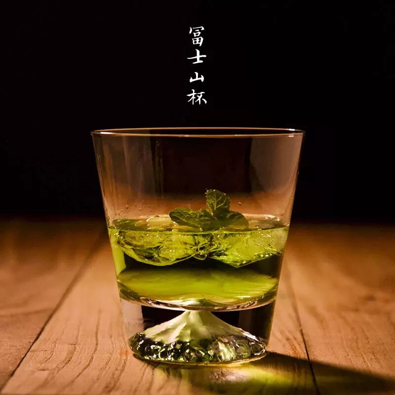 Japansk fujiyama glas kop tekop blik kop enkelt kop kung fu te sæt drikkeglas gennemsigtigt øl krus te whisky glas kopper