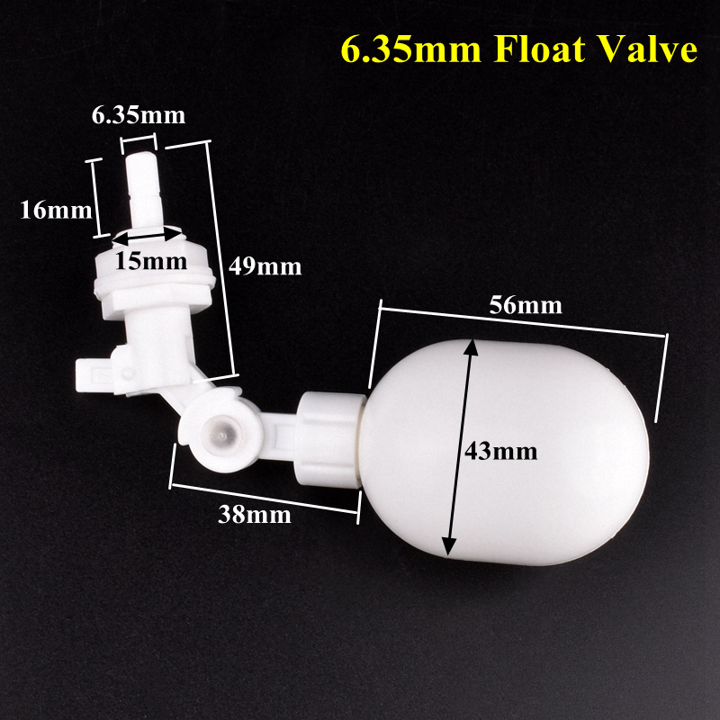 1/4 "6,35mm Wasser Spender Ball Schwimmer Ventil einstellen Aquarium Panzer Automatische Wasser Nachfüllen Adapter Einstellbare Höer Schwimmer ventil: Braun