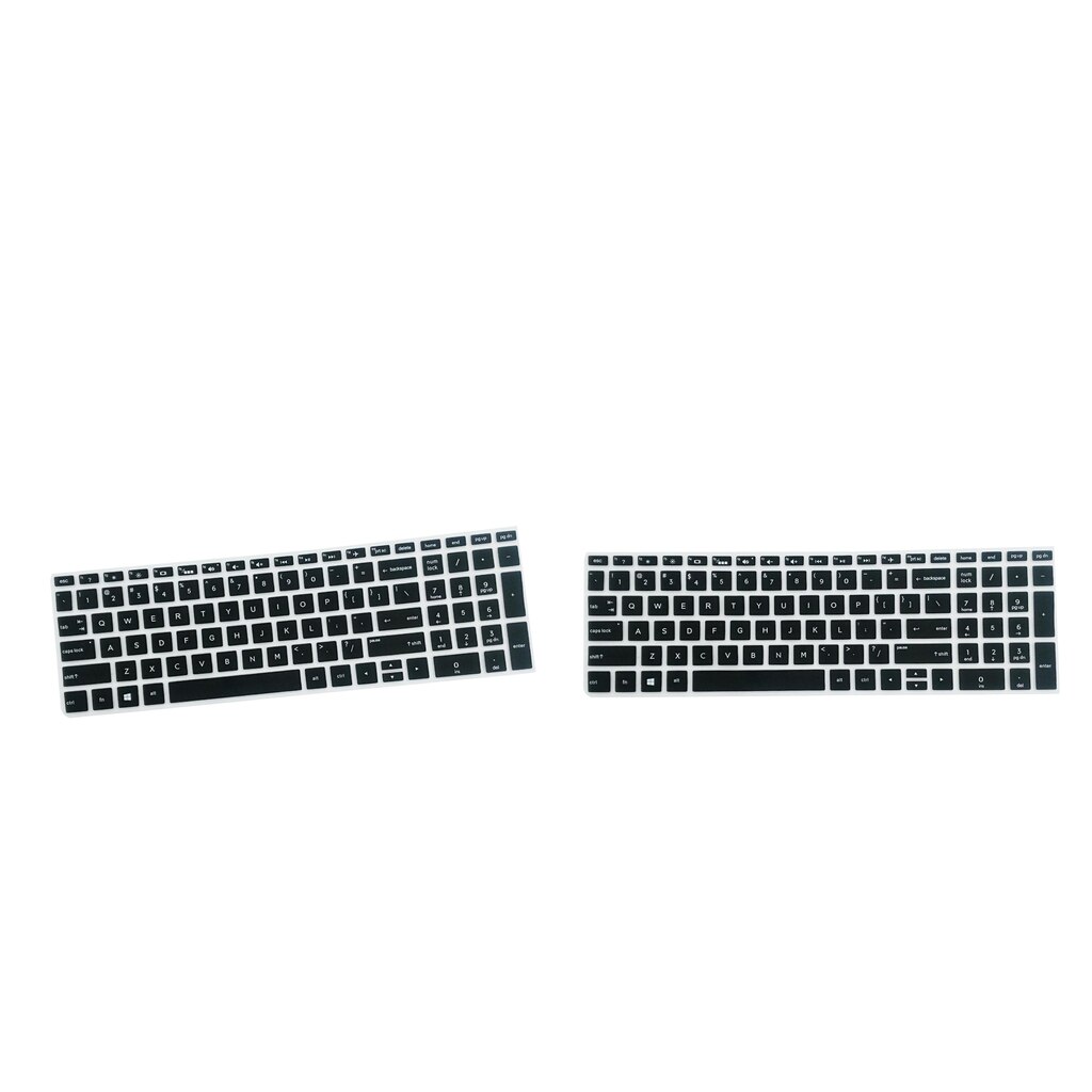 2Pcs/set Silicone Keyboard Cover Skin Protector Laptop Keypad Film Guard for HP 15.6 inch BF