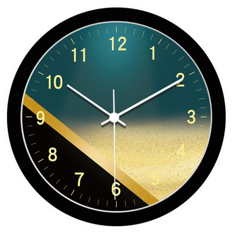 Chinese Style Wall Clock Led Glowing Intelligent Sound Control Mute Clocks