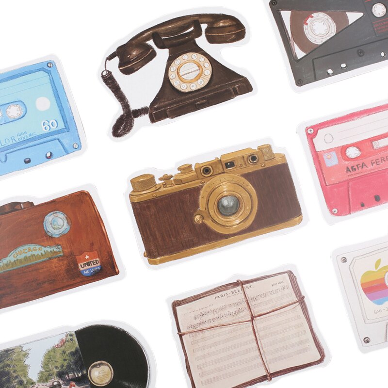 4packs/lot vintage style irregular objects paper postcard business and greeting invitation cards set stationery