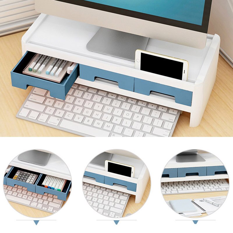 Reative Desktop Computer Keyboard Lockers Pencil Case Stationery Books Various Bookshelves Office Supplies Storage