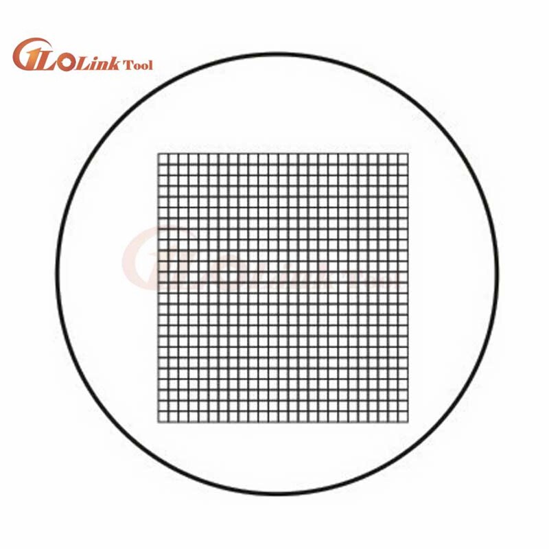 C1 - C7 Optical Glass Microscope Calibration Slides Eyepiece Reticle Ruler Microscope Stage Micrometer for Eyepieces Measurement: C6