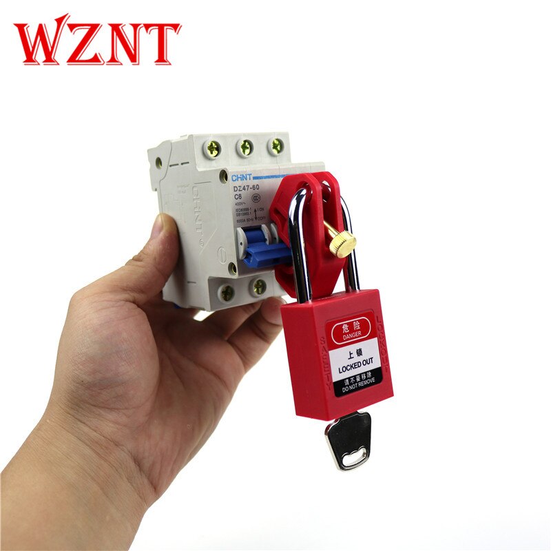 5pcs breaker lockout lock dogs, MCB lock ,toggle lock safety circuit breaker lock, tool-free lockout