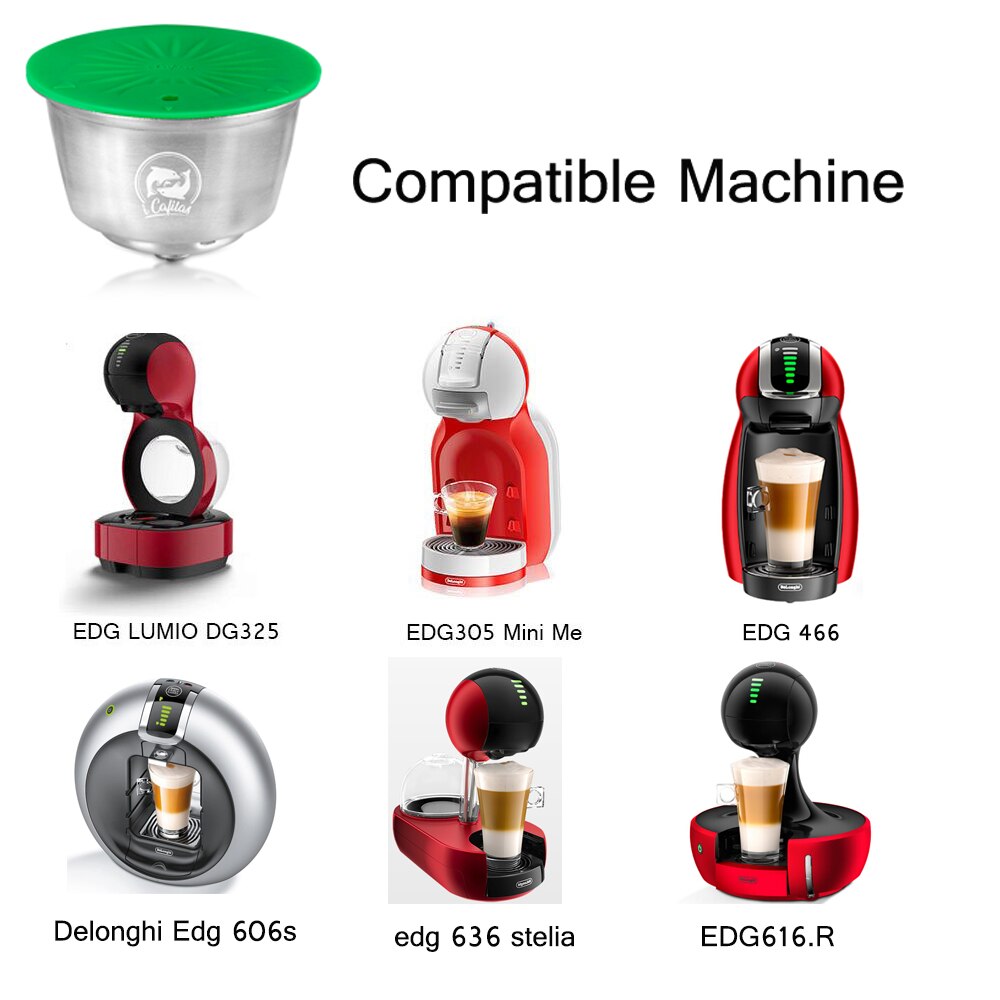 Refillable Capsule For Dolce Gusto Reusable Pod Coffee Machine 4th Generation Crema Maker Nespresso Original Capsule Adapter
