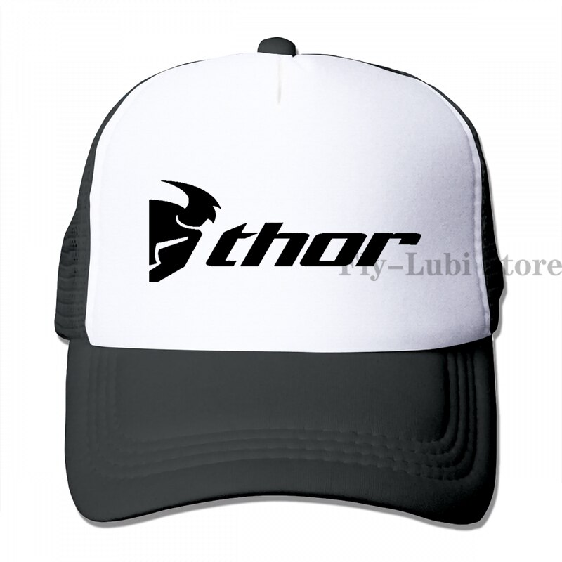 Thor Motocross Baseball cap men women Trucker Hats adjustable cap: 3-Black