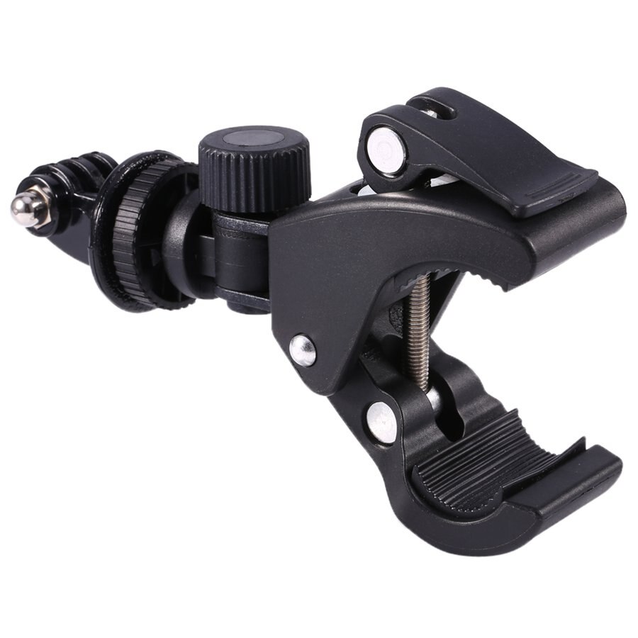 GloryStar Black Bike Bicycle Motorcycle Handlebar Handle Clamp Bar Camera Mount Tripod Adapter For Gopro Hero 1 2 3 3+ 4