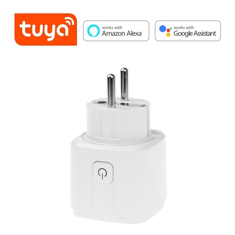 Smart Socket Power Monitor Outlet APP Remote Control plug EU 16A with power statistics for Alexa Google Home: 1pcs