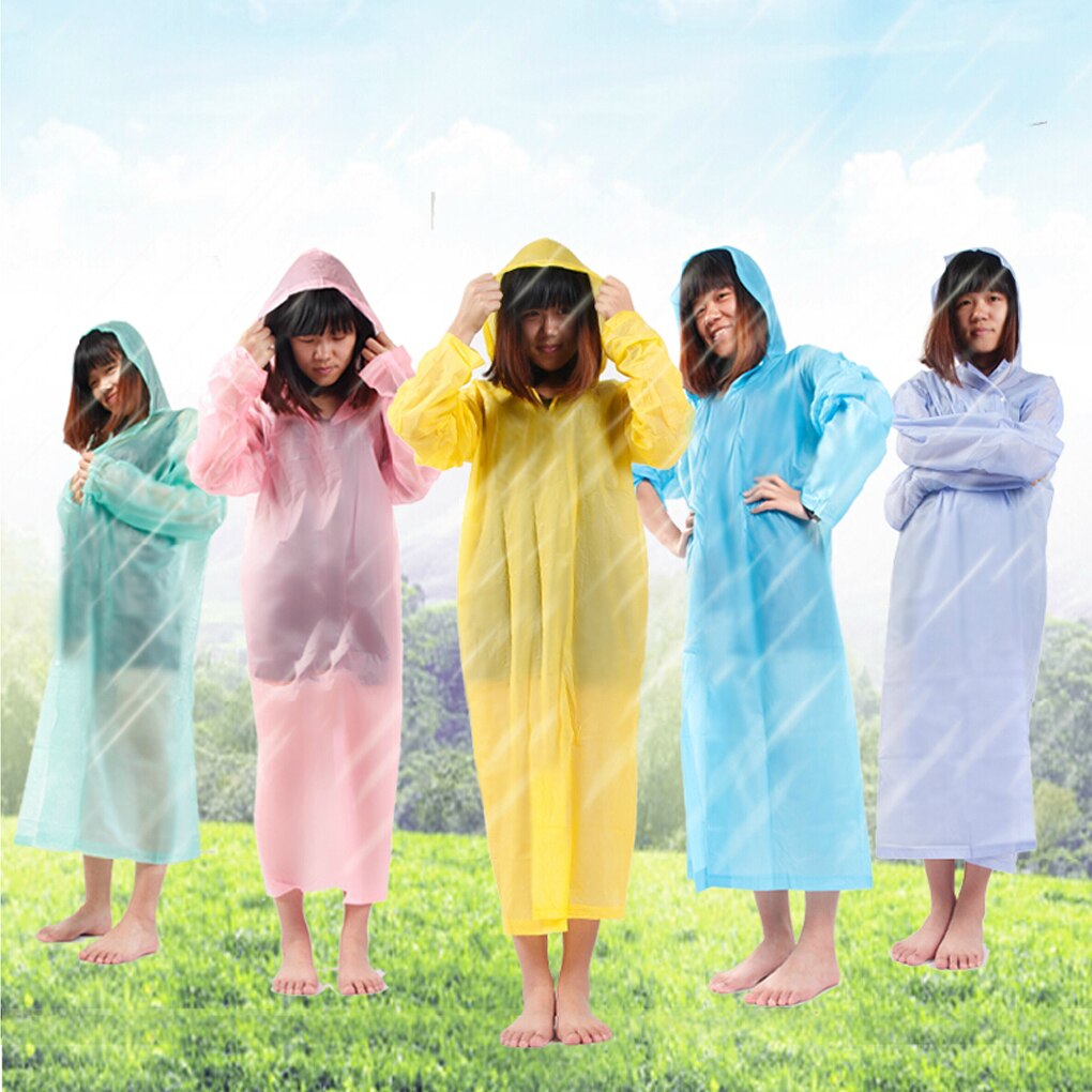 2pcs Adult One-Time Emergency Waterproof Cloth Raincoat Color Random