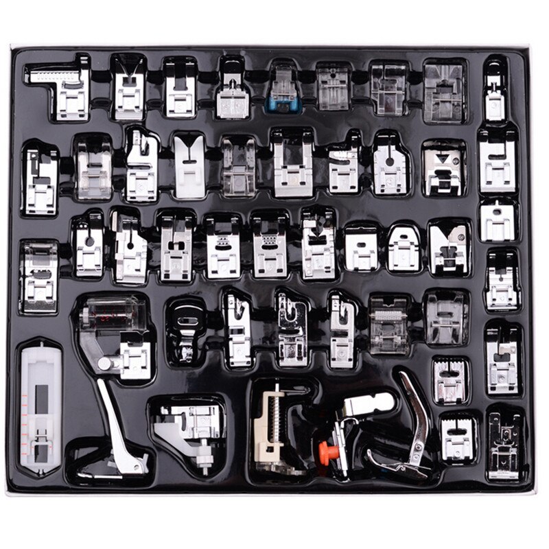 48pcs Sewing Machine Presser Foot Feet Kit Set With Box Brother Singer Janom Sewing Machines Presser Foot Tools Sewing Tools