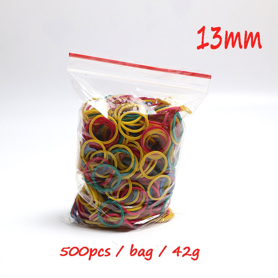 Color Elastic Rubber Band 13-38mm For School Office Home Industrial Rubber Band Stationery Packaging Tape: 1bag--13mm