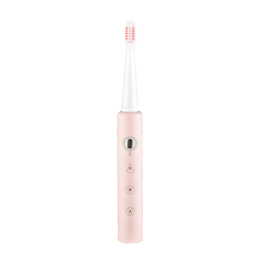 Smart Electric Toothbrush Magnetic Suspension Ultrasonic Toothbrush Electric Rechargeable Sonic Toothbrush: Pink
