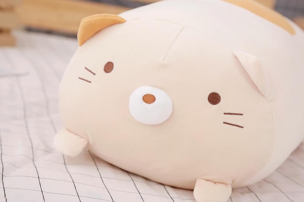 28Cm Zachte Cartoon Dier Hoek Creature Kussen Leuke Kat Witte Beer Dinosaurus Knuffel Kinderen