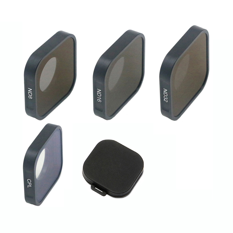 Kit de filtro CPL UV ND8 ND16 ND32 ND para GoPro Hero 12 11 10 9 filtro de lente negro ND CPL para Go Pro 9 10 11 12 accesorios de lente: Color amarillo