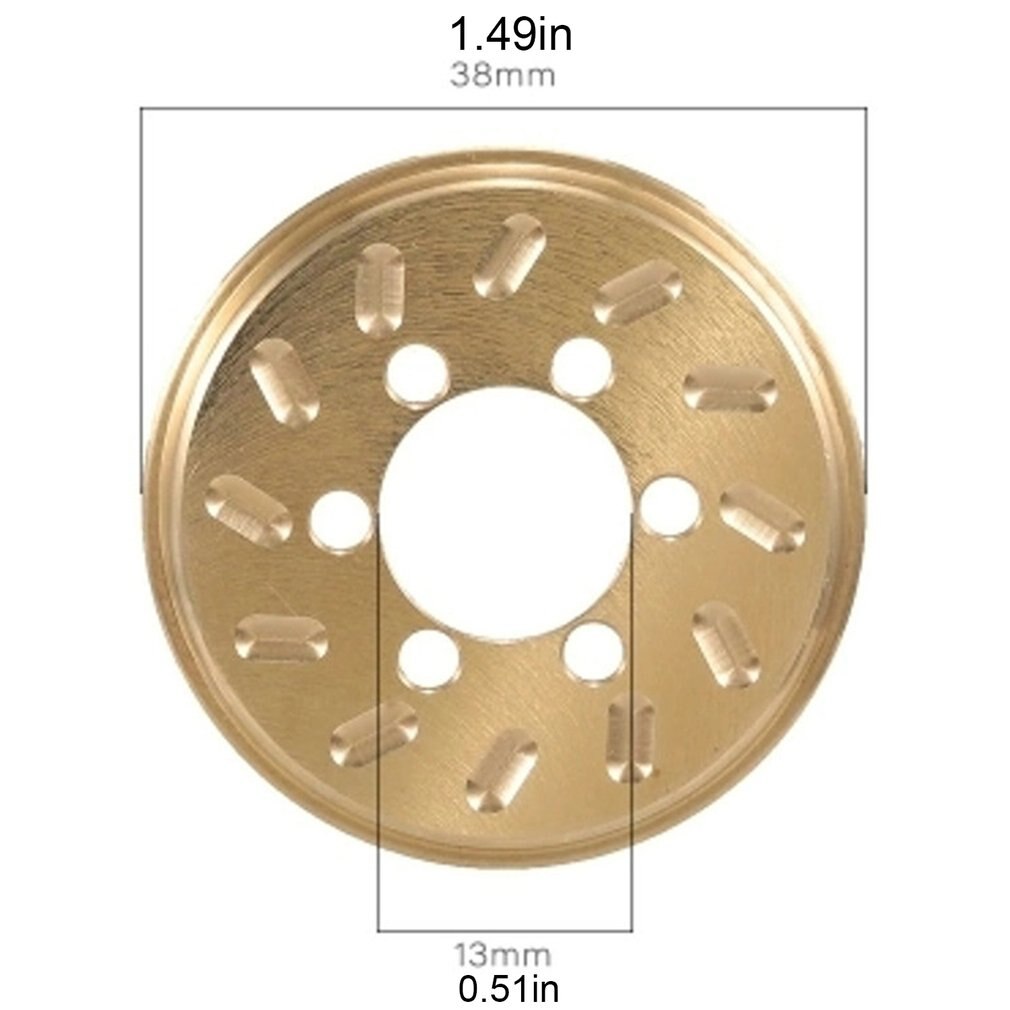 2PCS Brass Weights 63g Internal Counterweight 1.9 2.2 Inch Beadlock Tire Hub For 1/10 Climbing Car Model