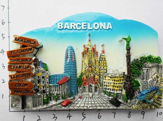 Spanje Reizen Koelkast Magnetische Stickers Toeristische Souvenirs Barcelona Magneten Home Decoraties