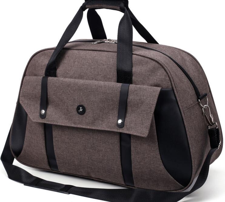 2019 homens e mulheres, saco de viagem portátil moda bagagem saco 4 cores disponíveis: Marrom