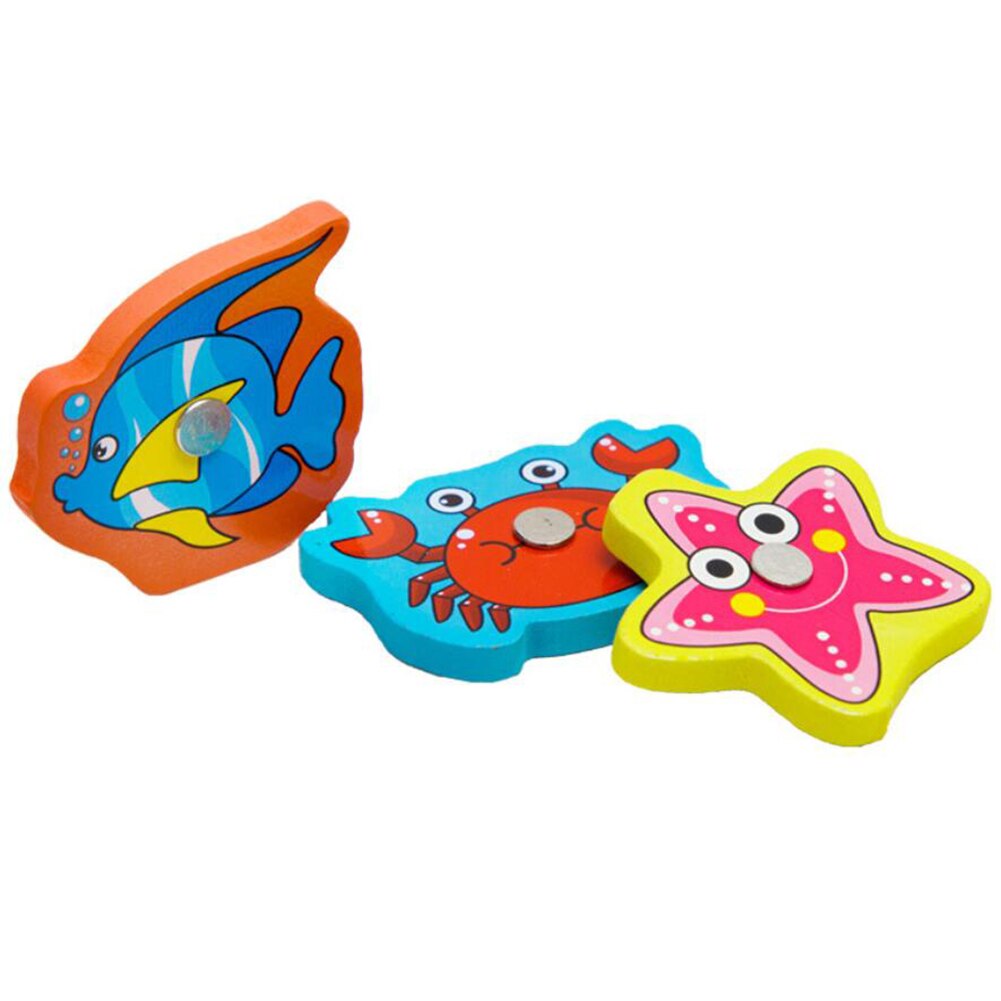 15 Pcs Baby Boy & Meisje Vissen Speelgoed Set Pak Magnetische Play Water Baby Speelgoed Vis Voor Kinderen Met Ijzer box J75
