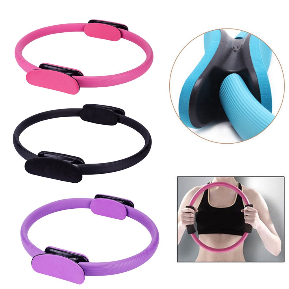 Yoga Wheel Gymnastic Circle Ring Dual Grip Pilates Circle Gym Workout Back Training Tool Home Slimming Fitness Equipment
