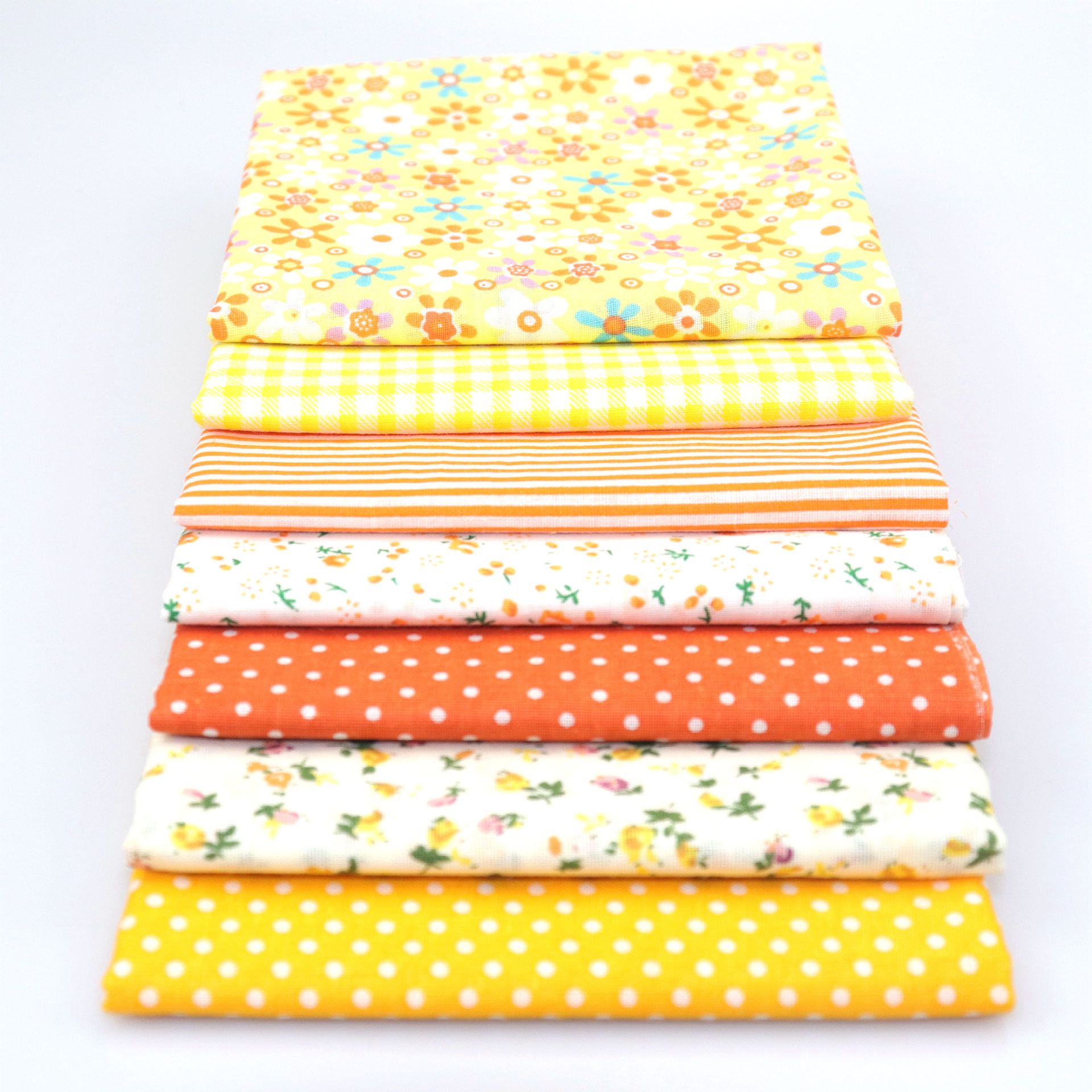 25*25Cm Or 50*50Cm Cotton Fabric Printed Cloth Sewing Quilting Fabrics For Patchwork Needlework DIY Handmade Accessories: Yellow / 50cmx50cm