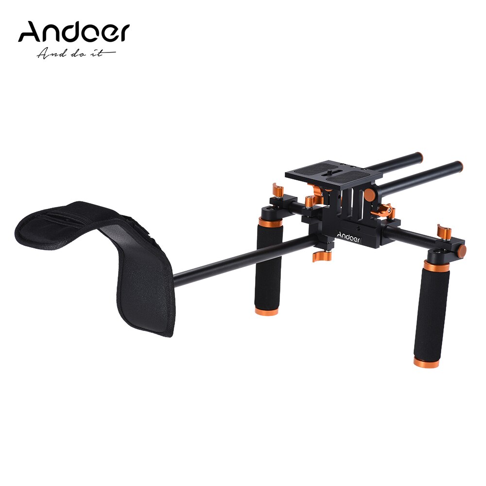 Andoer Dslr Camera Camcorder Schouder Rig Handheld Stabilizer Movie Film Making Systeem Voor Canon Nikon D6300 D6000 Sony A7