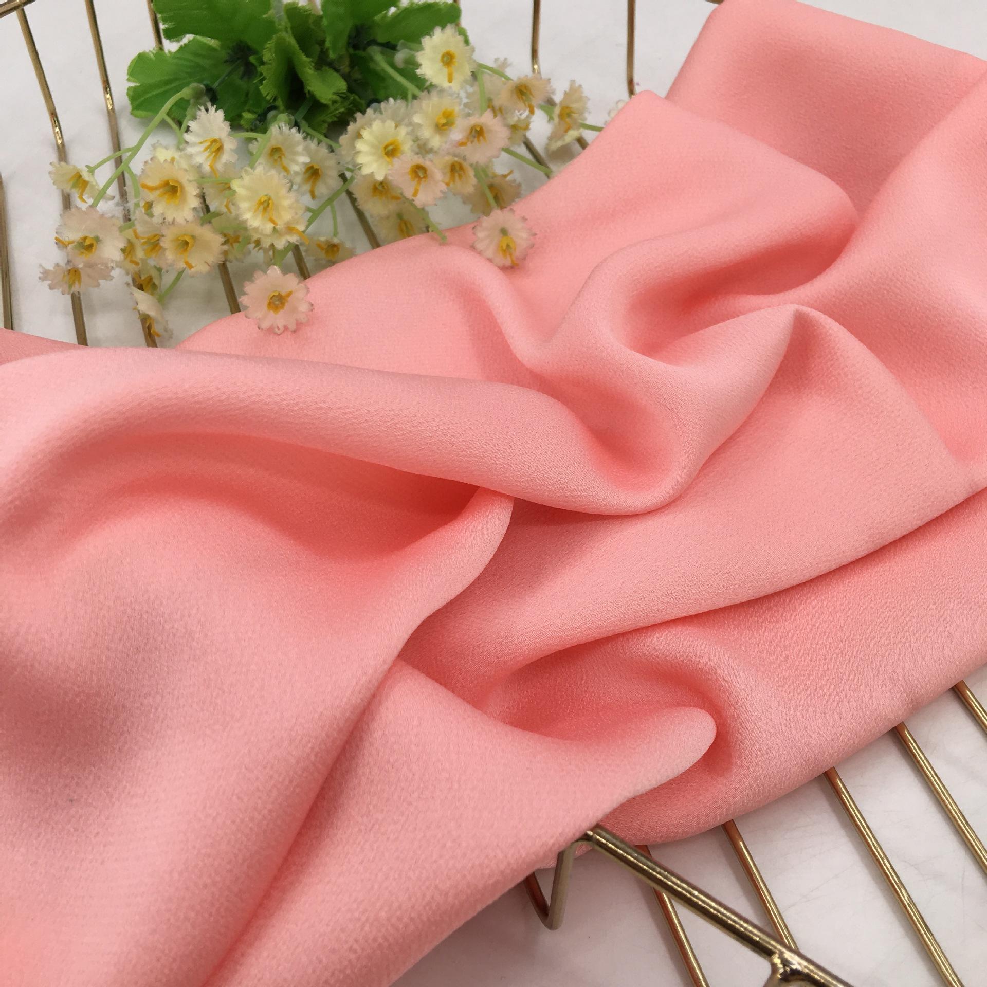 Zachte Seersucker Bubble Satijnen Stof Plain Polyester Effen Kleur Voor Jurk, Shirts, rok Doek Zwart Wit Roze Rood Door De Meter