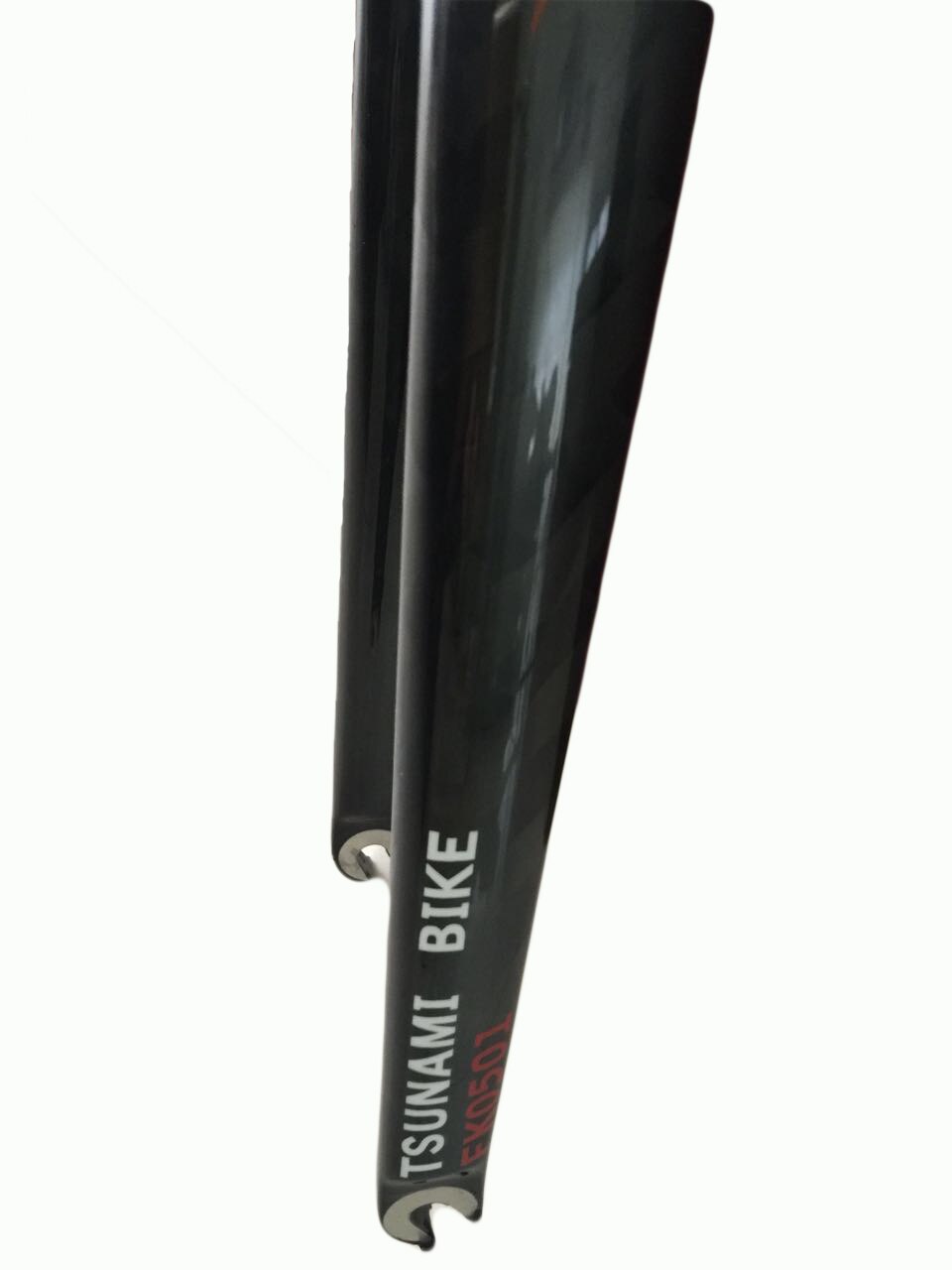 In stock Full carbon fiber road bike front fork 700c carbon V brake 12K glossy bicycle fork