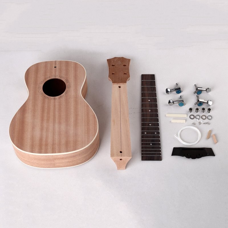 23 Inch Diy Ukulele Mini Draagbare Gitaar Mahonie Houten Kinderen Creatieve Kleurrijke Schilderij Beginners String Muziekinstrument