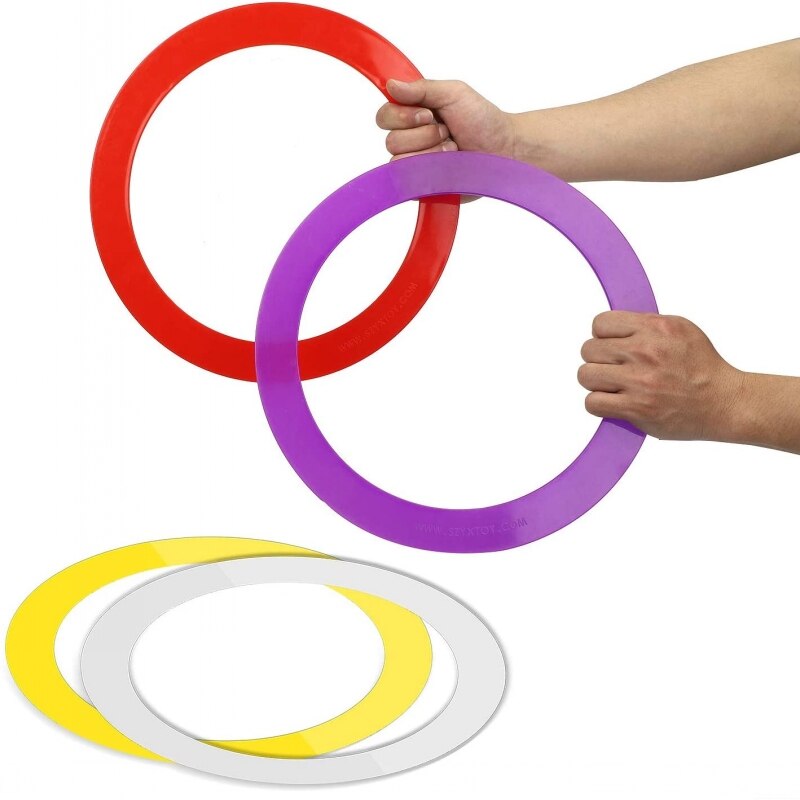 Anneaux de jonglerie professionnels, jeu de Sport de plein air pour enfants, anneau de lancer, jouet, jugger, cirque, spectacle de magie, accessoires de scène, anneau en plastique 3 pièces