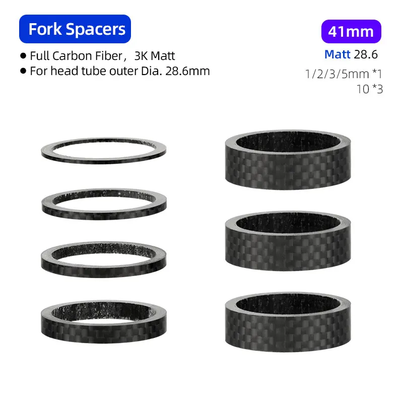 3K Carbon Headset Spacer Carbon-Spacer Für Fahrrad-Lenker – 1 1/8