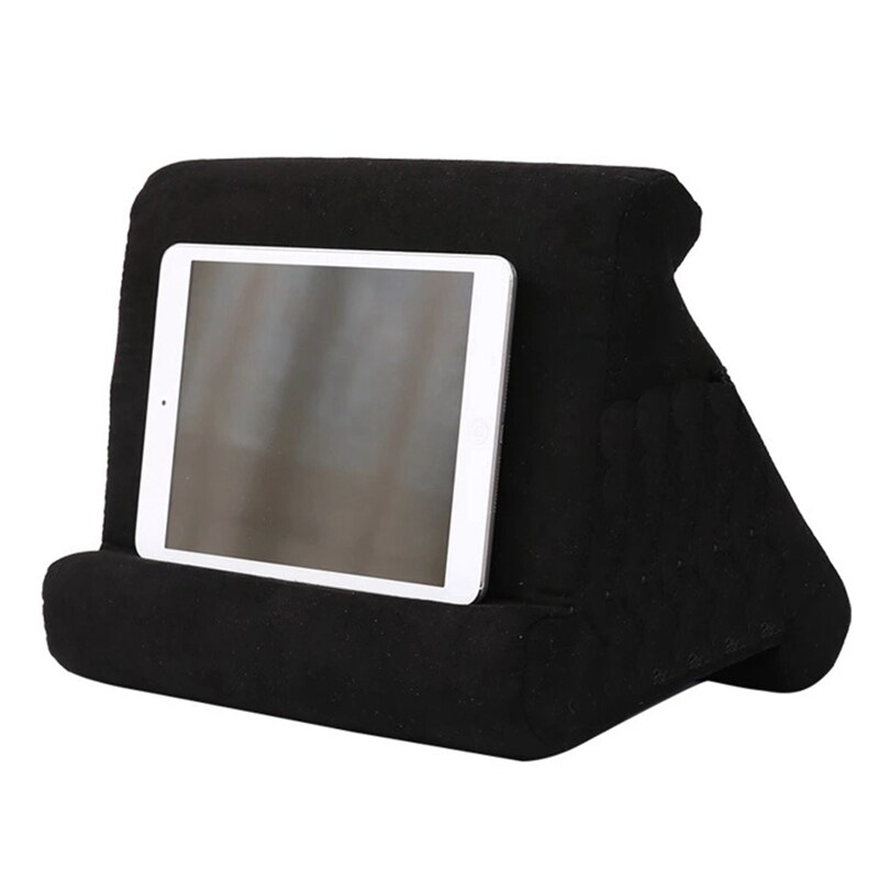 Bærbar computer holder tre-vinkel tablet læsepude stativ pude hvile støtte til ipad magasin vinkel justerbar tablet holder: Bk