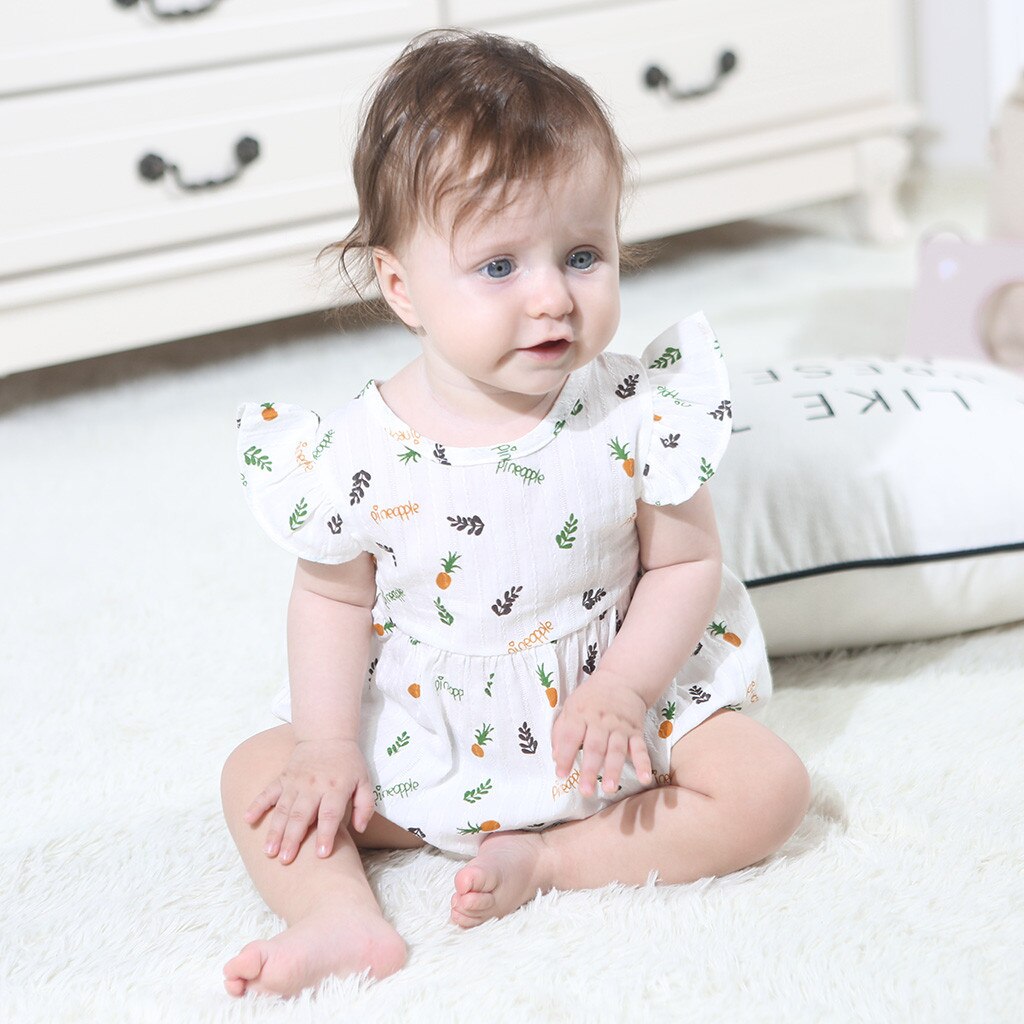 Baby Jongens Meisjes Rompertjes Ananas Print Jumpsuit Kleding Baby Meisje Romper Zomer Baby Jumpsuit Pasgeboren