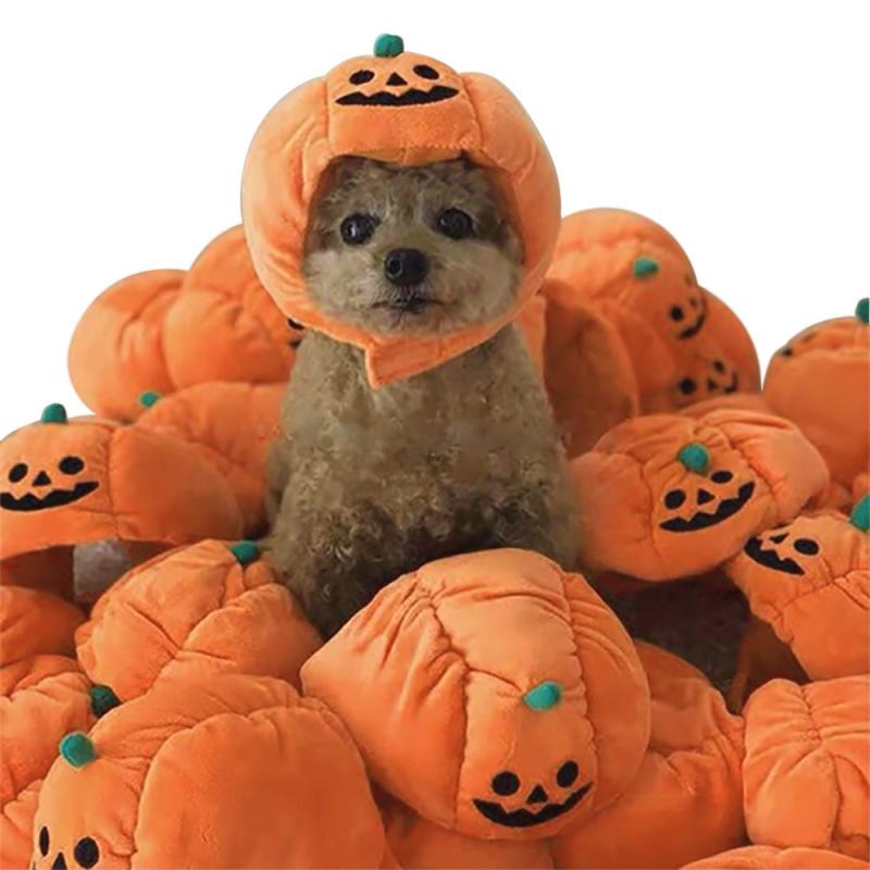 Leuke Pet Hoed Halloween Pompoen Pet Hond Kat Hoed Jurk Up Hoofdtooi Kleine Hond Kat Cosplay Kostuum Decoratieve Hoed Pet accessoires