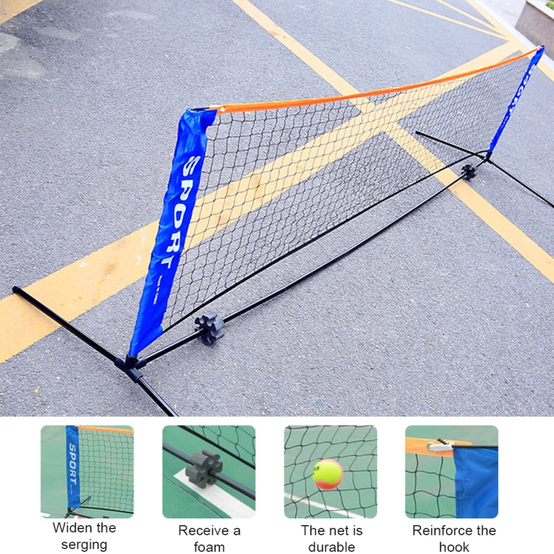 Portable Tennis Net Outdoor Sport Training Standard Indoor Foldable Tennis Ball Net 3.1 Meters Available