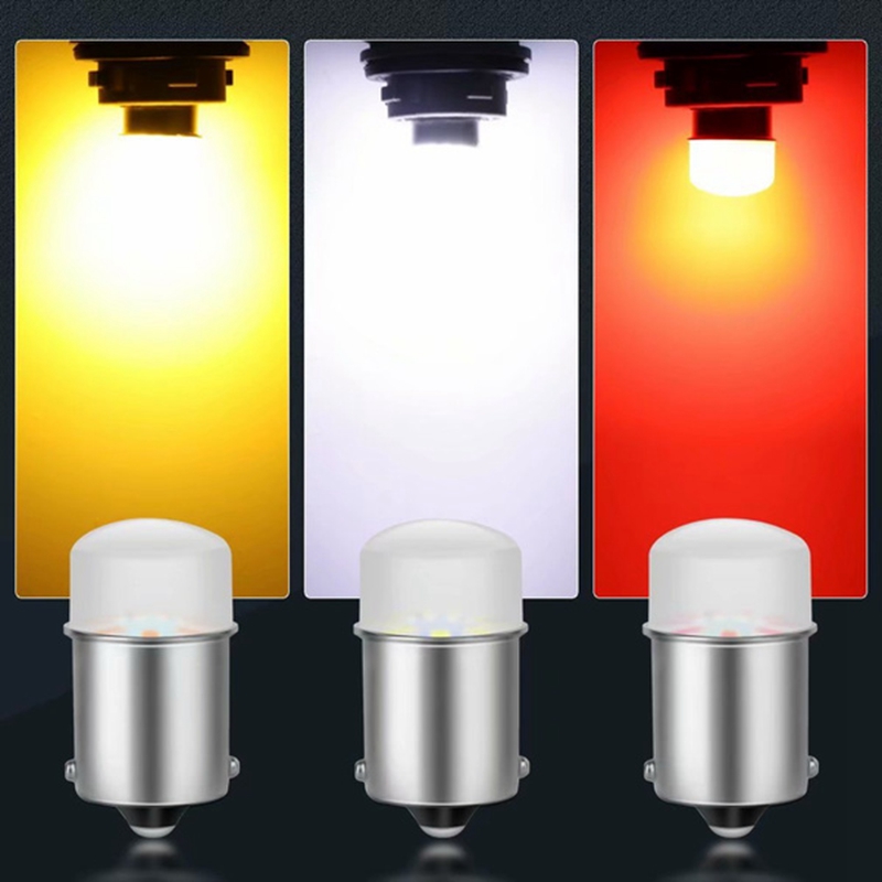 KYPSZQPSH Ampoules LED P21/5W BA15S 1156 P21W BAY15D 1157 12V 7000K Blanc Super Lumineux - Lot De 10