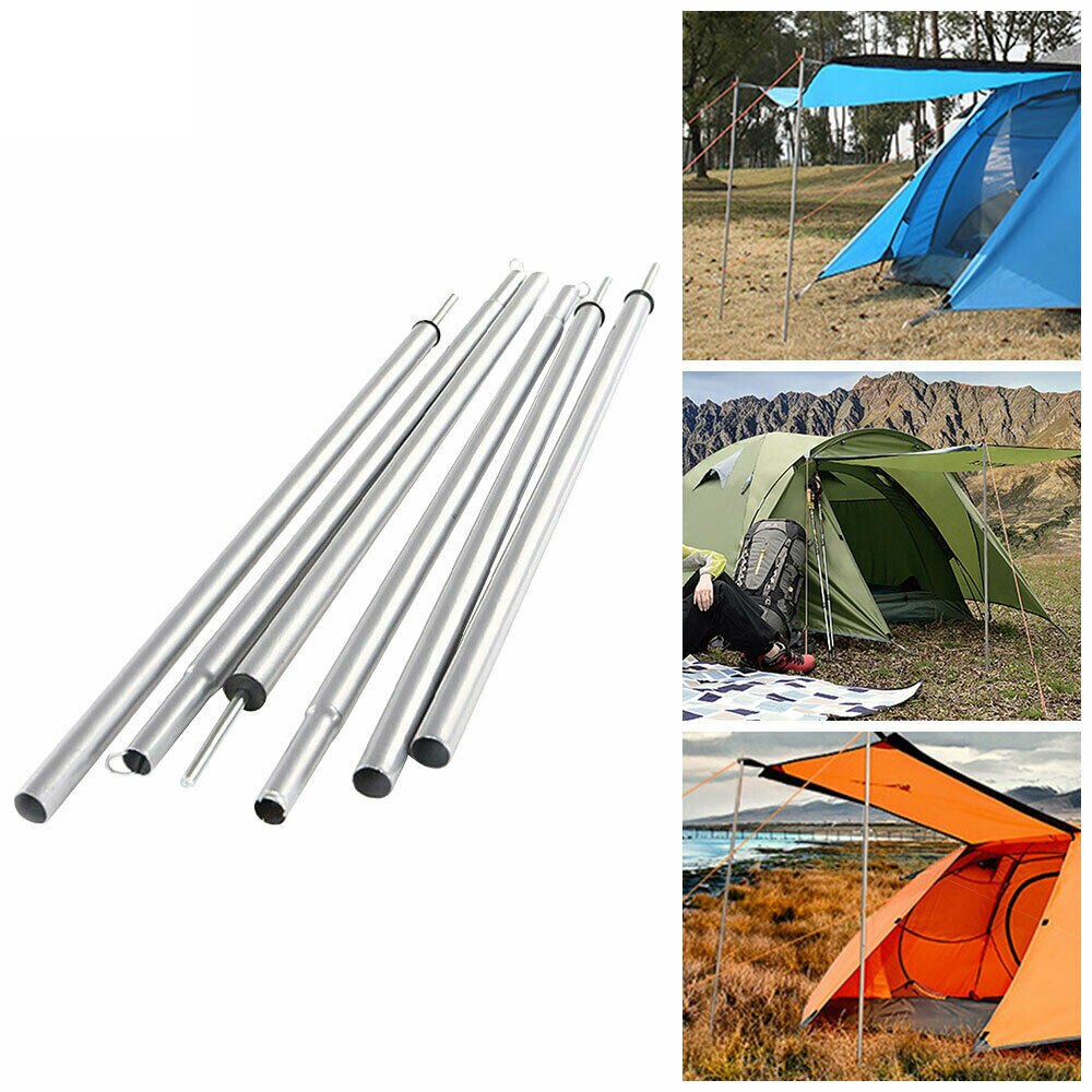 2Pcs/ Set Universal Iron Adjustable Outdoor Camping Tarp Telescoping Tent Poles Garden Sunshade Outdoor Camping Tent Pole