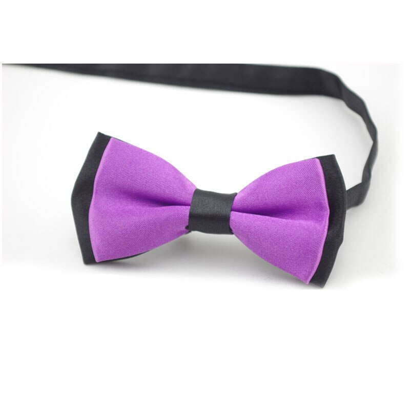 Nœud papillon pour enfant, vêtement classique, couleur unie, réglable, boutonné, deux tons, bleu, rouge, pour plus d'ingéniosité: a29