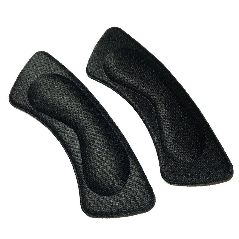 Almohadilla de espuma viscoelástica para el cuidado de los pies, herramienta para el cuidado de los pies, tejido adhesivo, almohadillas para el talón, 1 par: black B