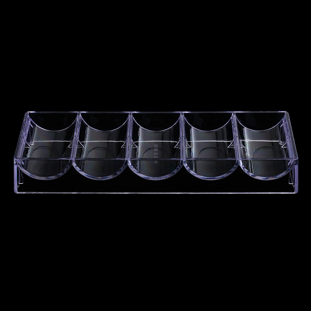 Soporte de fichas de póker para juegos de Casino, bandeja para fichas de póker, caja de soporte, contenedor , accesorio de almacenamiento, 100 piezas