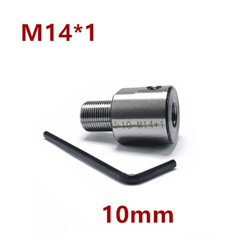 8/10/12/14/15/16/19mm M14 Adapter M14 * 1 Anschluss Stange Anschluss Buchse Für holzzange Drehmaschine Bank Mühle DIY M14 Adapter: 10mm