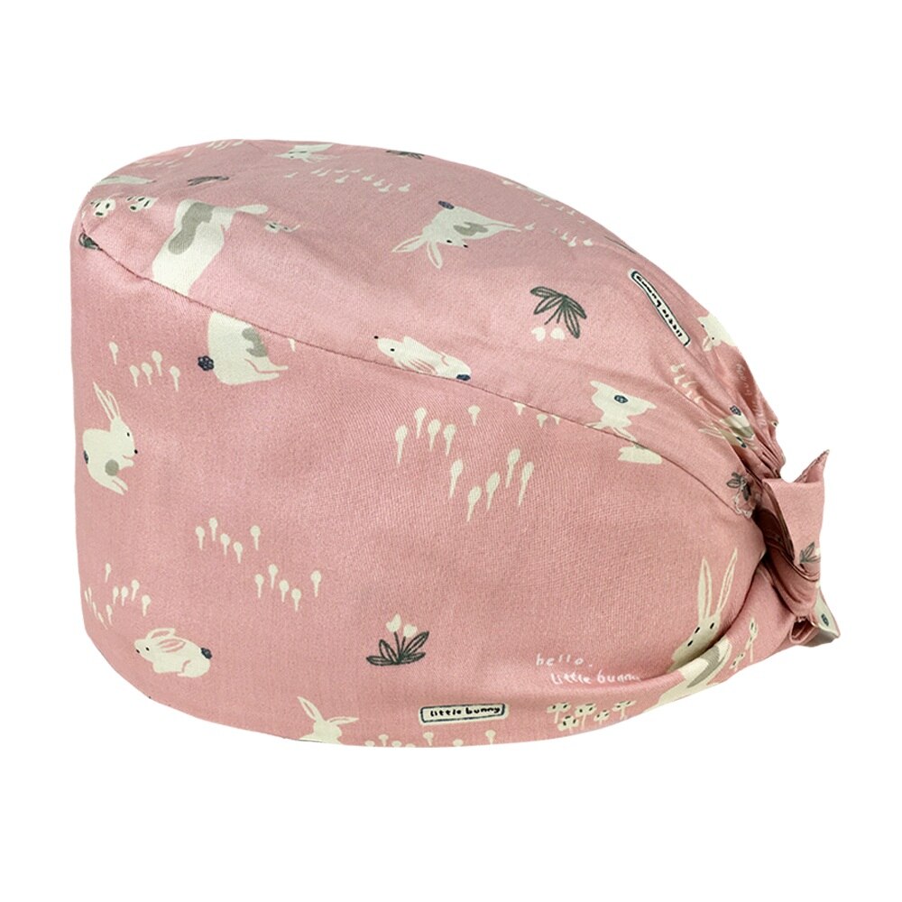 Cartoon print adjustable breathable scrubs hats pet shop cute work cap beauty salon nursing cap hospital working surgical caps: 12027